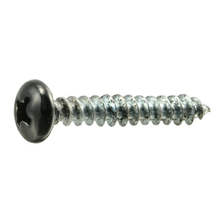 Midwest Fastener Sheet Metal Screw, #8 x 1 in, Painted Steel Pan Head Phillips Drive, 30 PK 37863